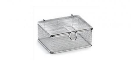 CSMICRO2 - MICRO-INSTRUMENTS BASKET IN FINE-DRAWN MESH WITH COVER